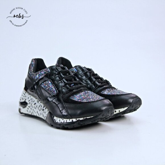 Steve Madden Barra Glitter Fashion Platform Sneakers Multicolor Women 8.5 - Picture 2 of 13